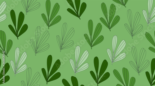 leaf seamless pattern vector