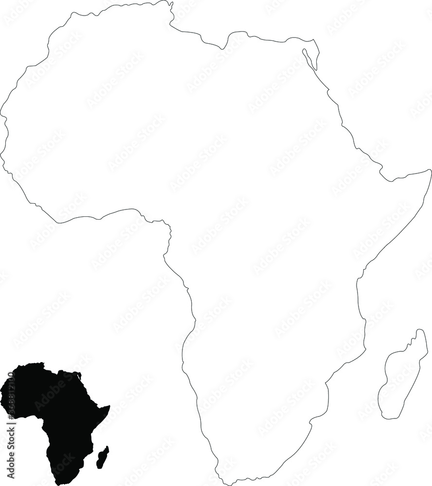 map of Africa Continent