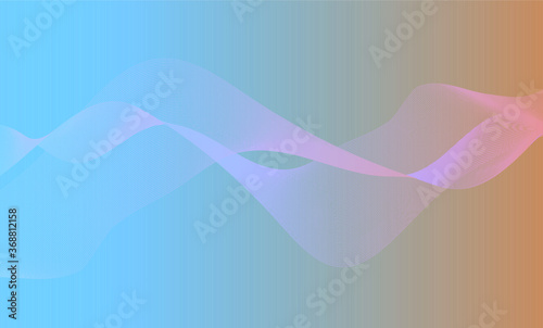 abstract blue background. Wave. Waviness. Light gradient background with wavy graphics.
