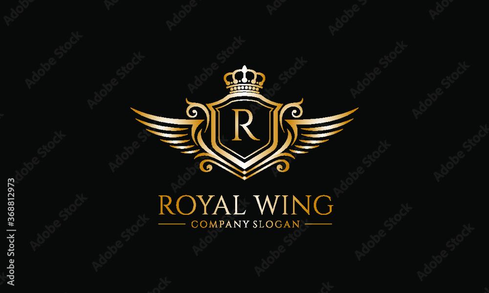 Royal Wing Logo Vector Template Royal Wing Logo Vector Template
