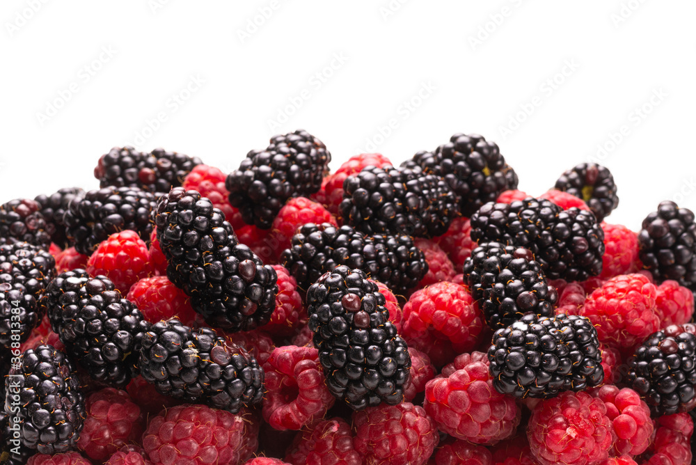 Tasty raspberry and blackberry background. Tasty raspberry and blackberry background.