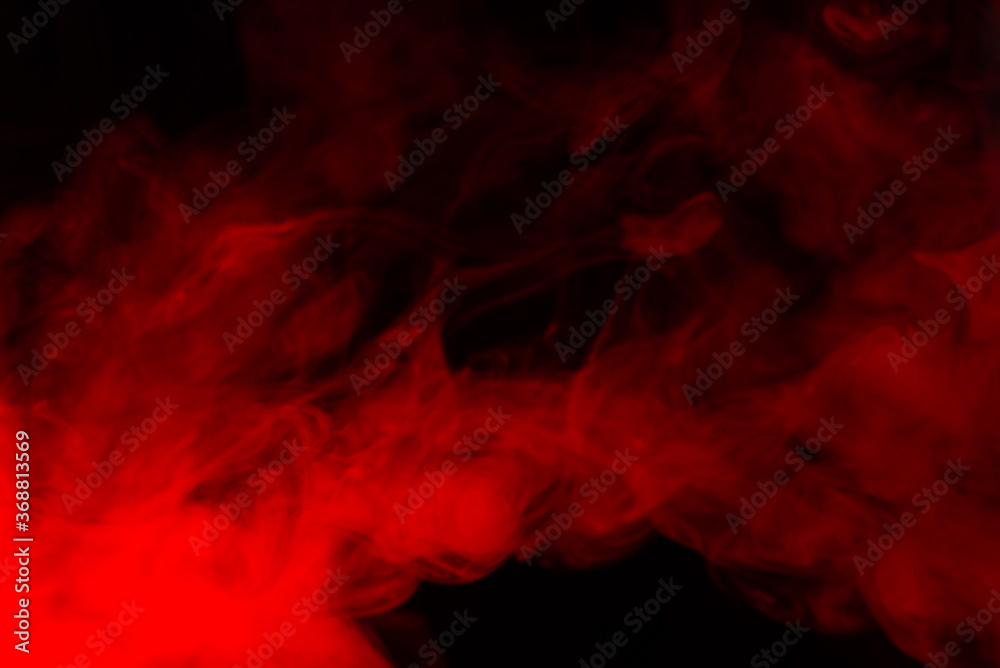 Red steam on a black background. Red steam on a black background.