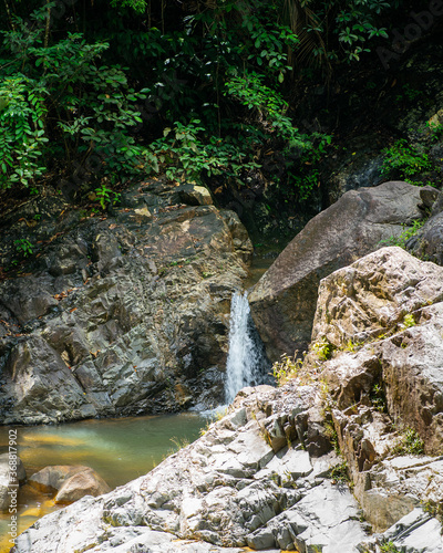 Lasir Waterfall in Lake Kenyir, Terengganu Malaysia. photo