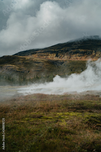 Haukadalur, The Valley Of The Geysers in Iceland