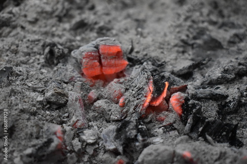 Beautiful picture of burn coal