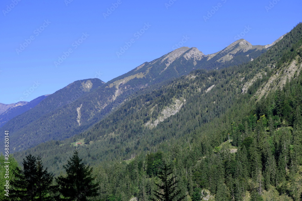 Peaks in the Karwendel mountains, tirol, austria
