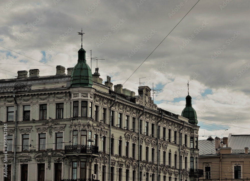 Old historical building in Saint-Petersburg, Russia