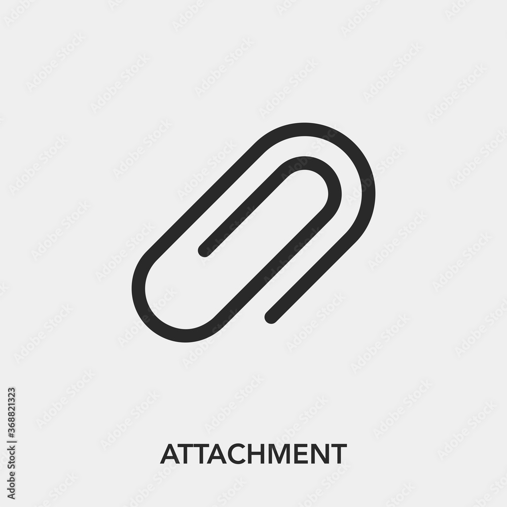 attachment icon vector sign symbol attachment icon vector sign symbol