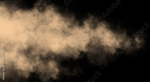 Peach Fog or smoke color isolated background for effect, text or copyspace.