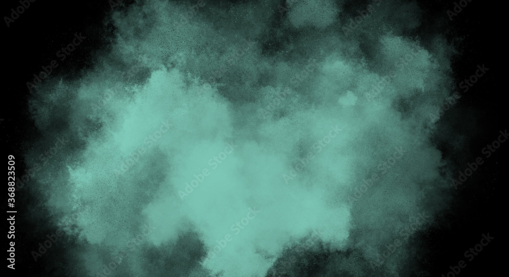 Robins Egg Fog or smoke color isolated background for effect, text or copyspace.