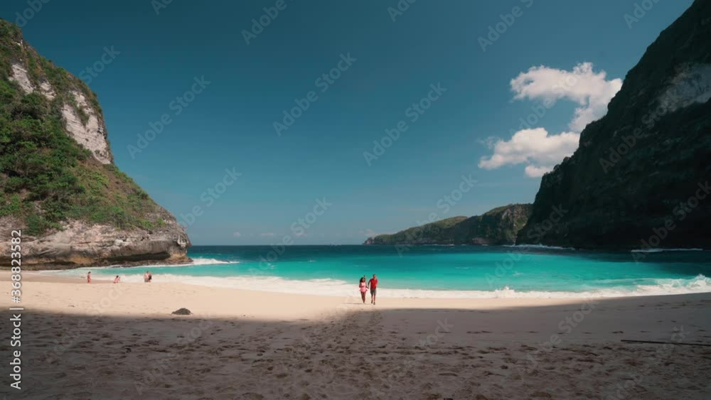 Happy honeymoon getaway holidays, romantic couple on the beach, vacation travel. Happy honeymoon getaway holidays, romantic couple on the beach, vacation travel.