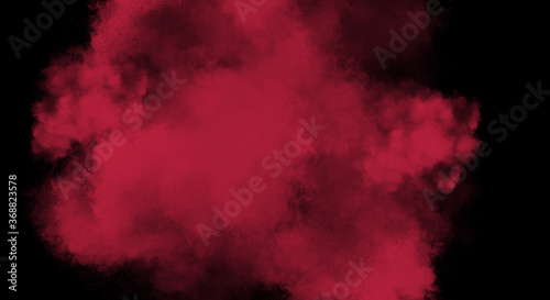Ruby Fog or smoke color isolated background for effect, text or copyspace.