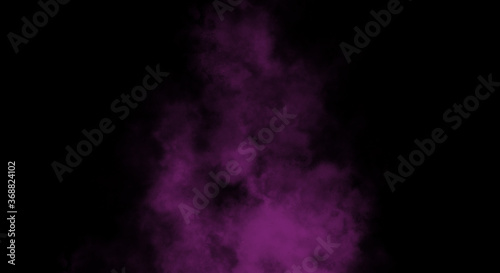 Violet Fog or smoke color isolated background for effect, text or copyspace.