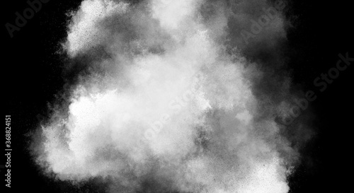 White Fog or smoke color isolated background for effect, text or copyspace.