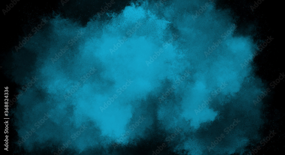Aqua Fog or smoke color isolated background for effect, text or copyspace.