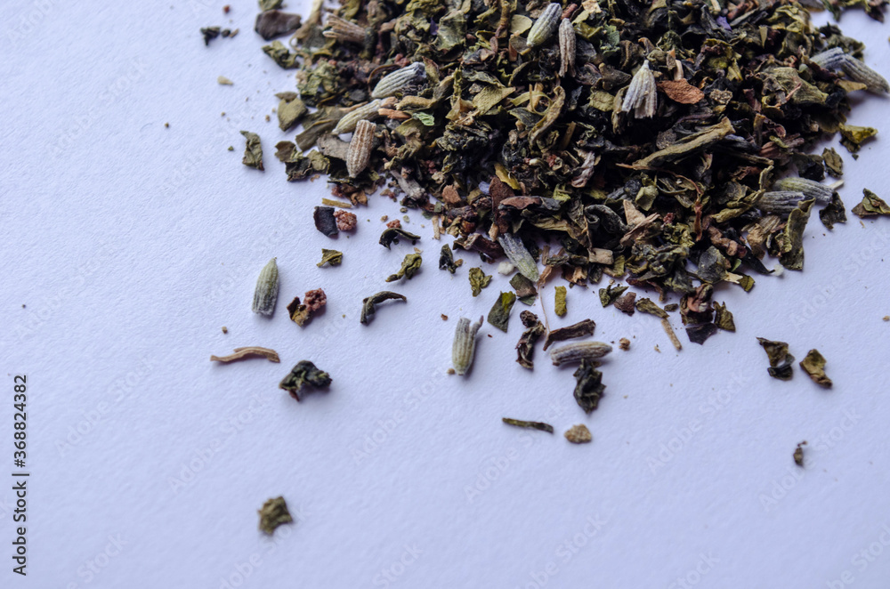 Scattered green tea pattern. Beautiful background. Tea. Scattered green tea pattern. Beautiful background. Tea.