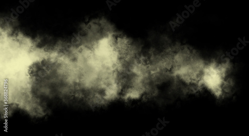 Buttercup Fog or smoke color isolated background for effect, text or copyspace.