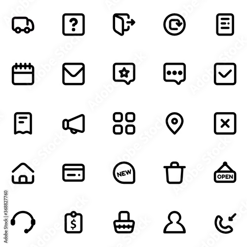 This icon continues the previous icon theme with the same size and same style.