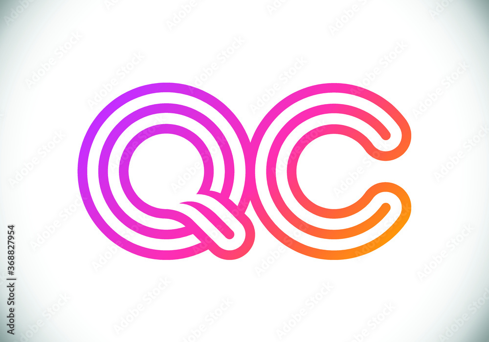 Q C Initial Letter Logo design, Graphic Alphabet Symbol for Corporate Business Identity Q C Initial Letter Logo design, Graphic Alphabet Symbol for Corporate Business Identity