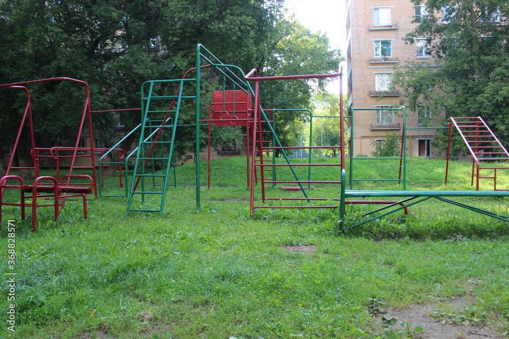 playground for children in the yard