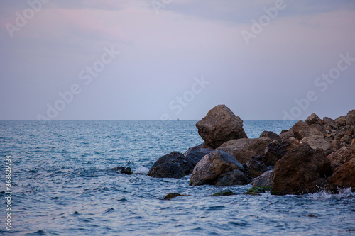rocks and black sea © Nikolay
