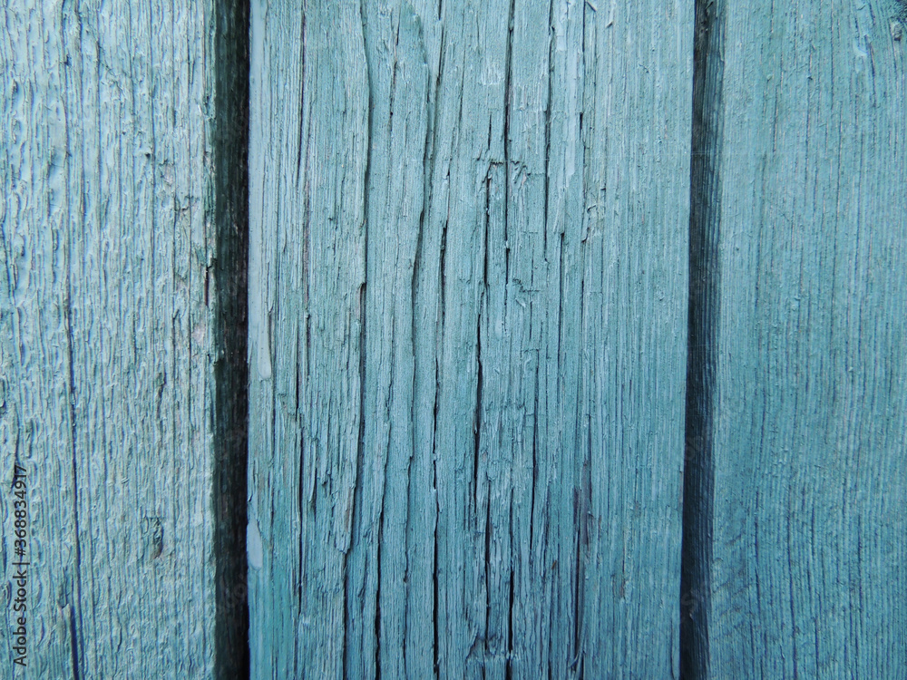 Texture of an old blue Board close-up. Texture of an old blue Board close-up.