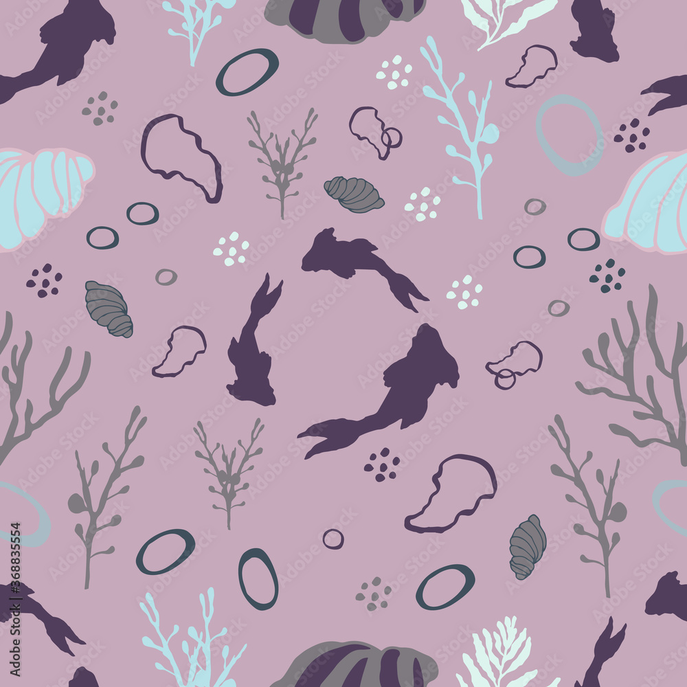 Obraz seamless pattern with fishes