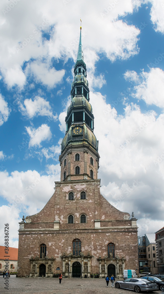 St. Peter Church. Riga. Latvia. July 2019.