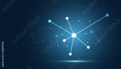 collegamenti, link, molecola, network