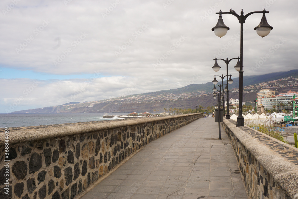 coast of Tenerife with lights