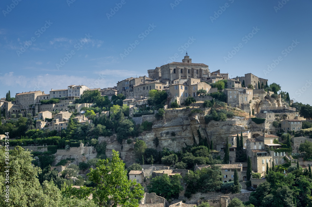 View of Gordes, medieval town in Provence region. France