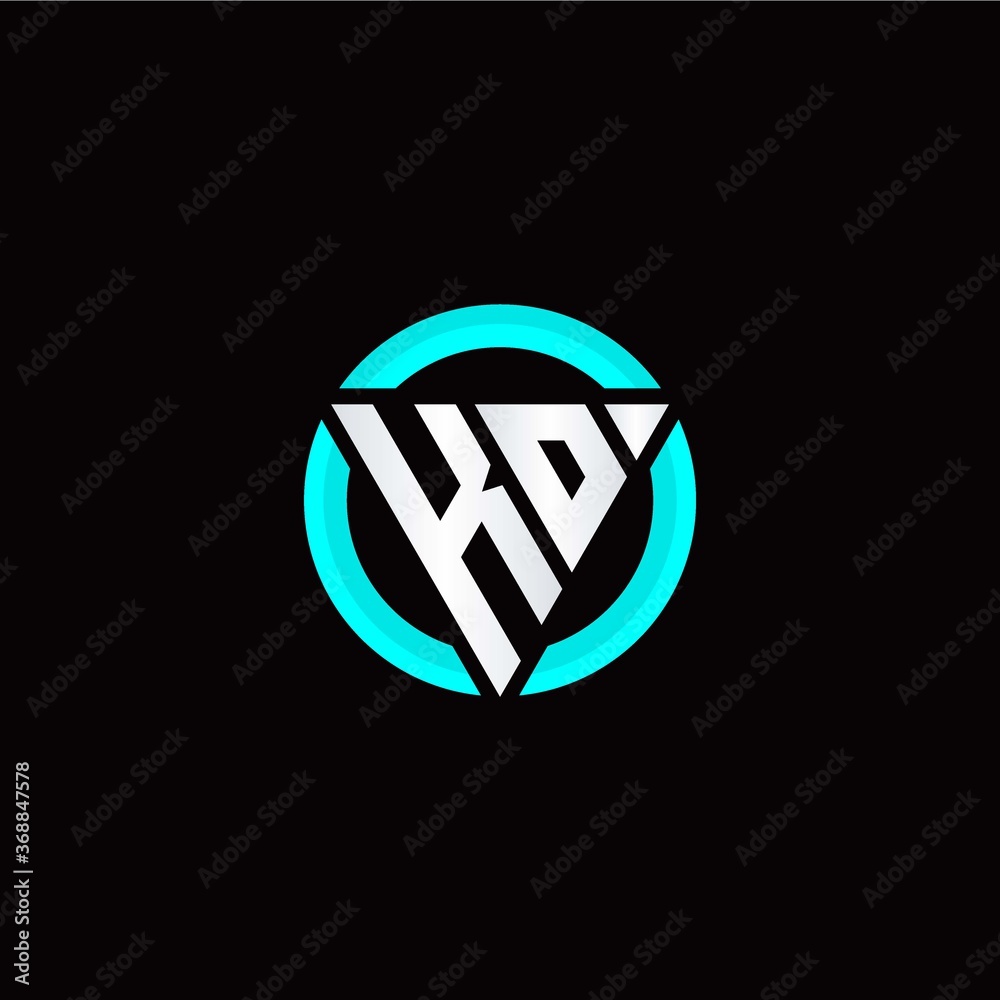 K O initial logo modern triangle with circle K O initial logo modern triangle with circle