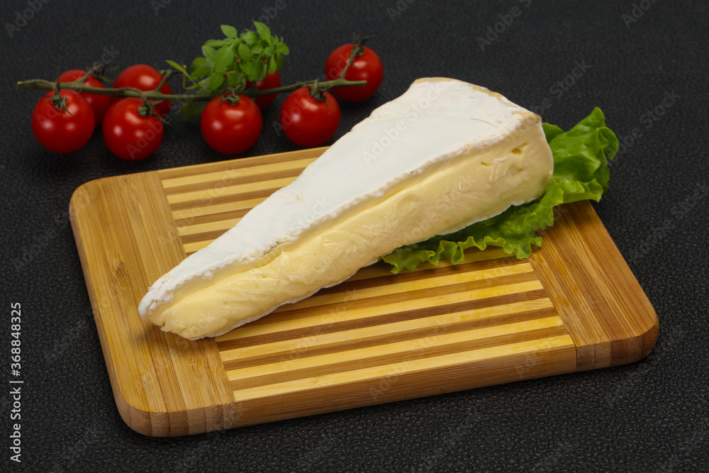 Brie cheese triangle served salad Brie cheese triangle served salad