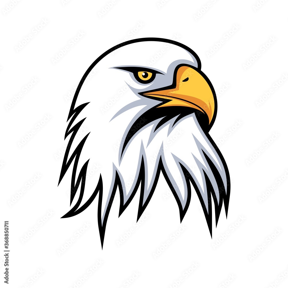 EAGLE HEAD LOGO DESIGN ICON ILLUSTRATION VECTOR EAGLE HEAD LOGO DESIGN ICON ILLUSTRATION VECTOR