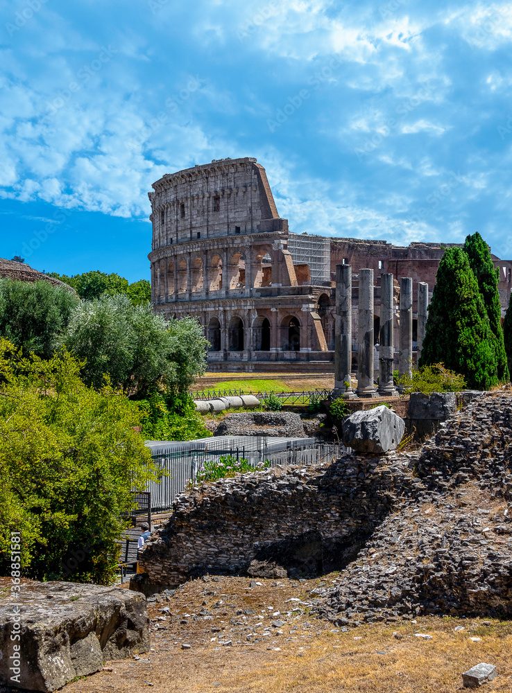 Coliseu de Roma visto do Forum
