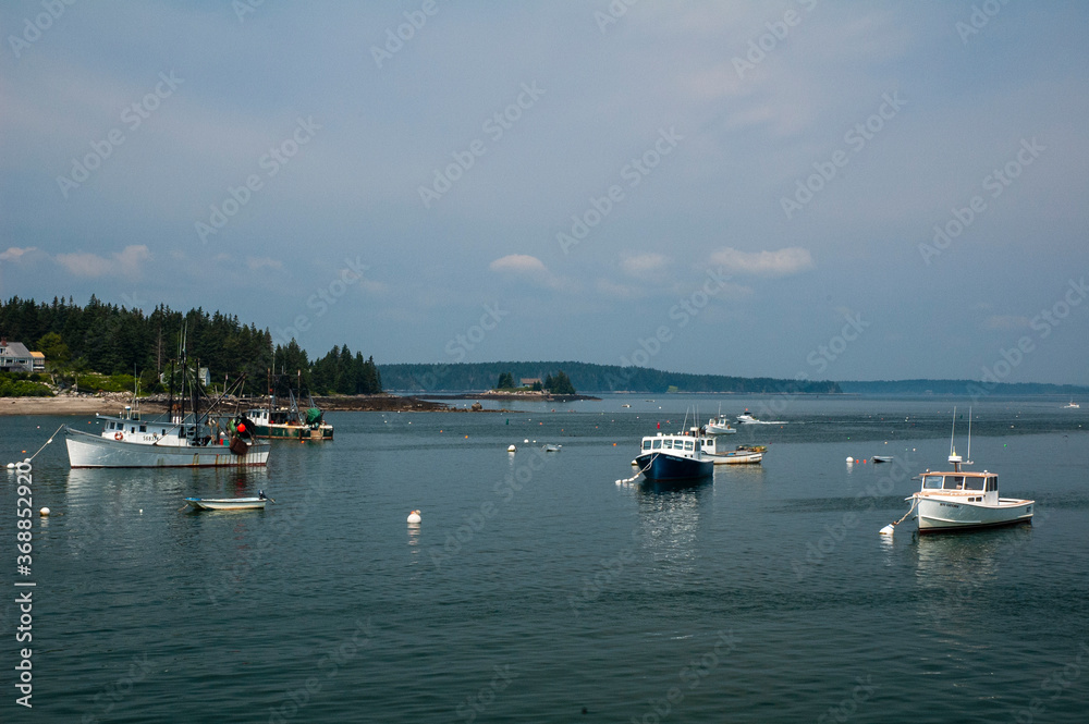 Port Clyde Harbor in Maine