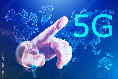 5g Internet. High-speed mob...