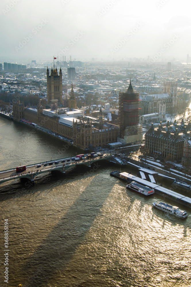 View from height of Big Ben