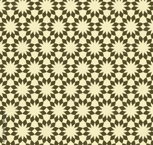 Abstract oriental geometric seamless pattern 