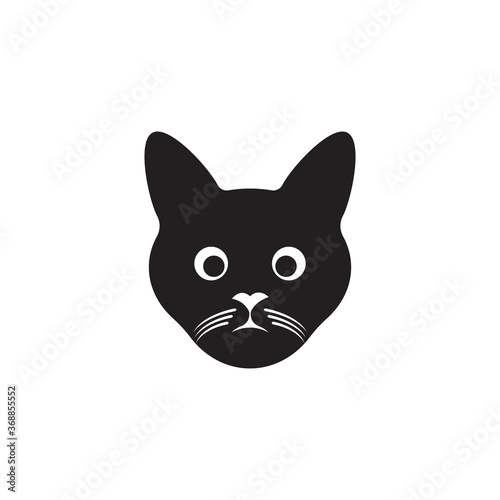 Cat logo illustration icon