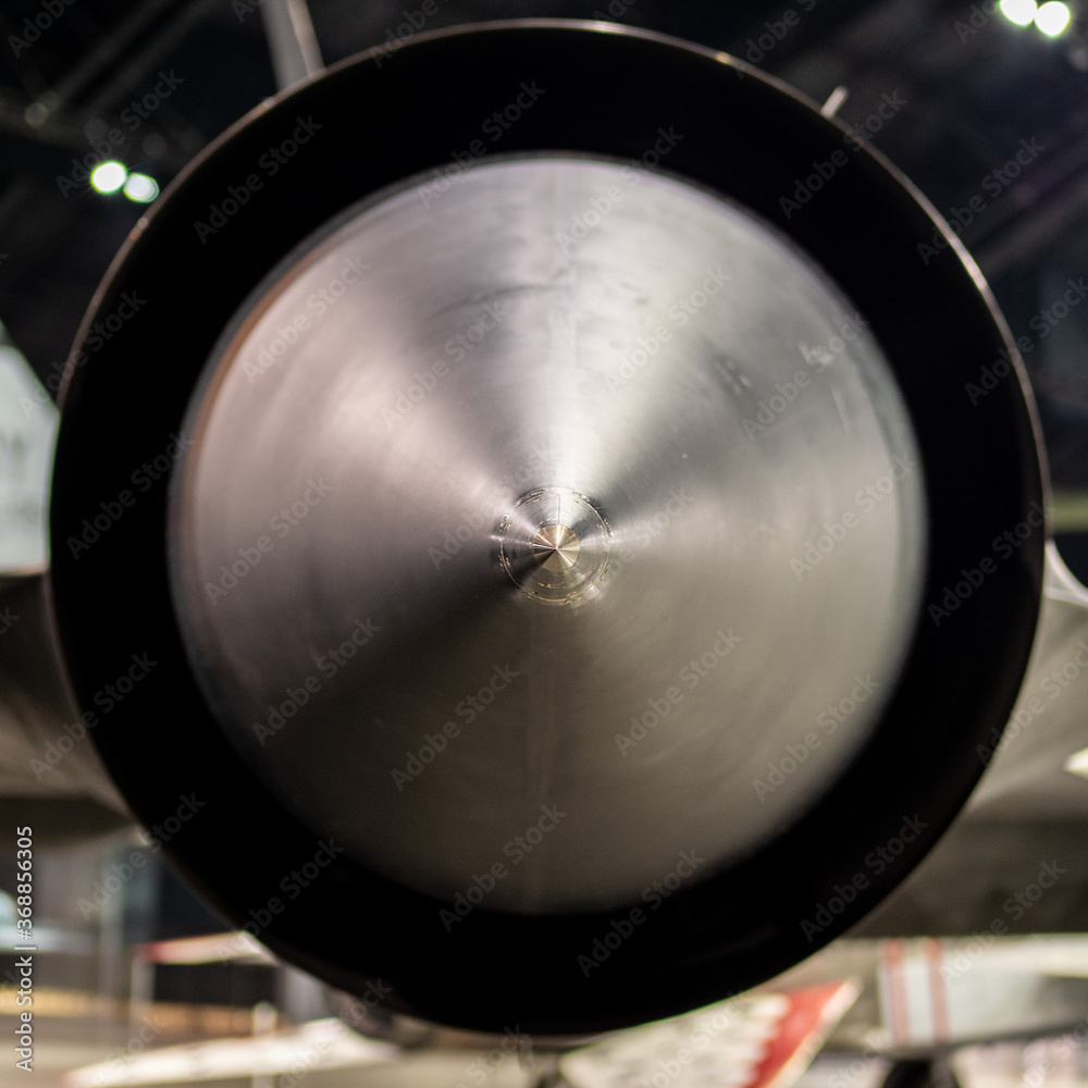 Photo of SR-71 Blackbird Fighter Jet Engine