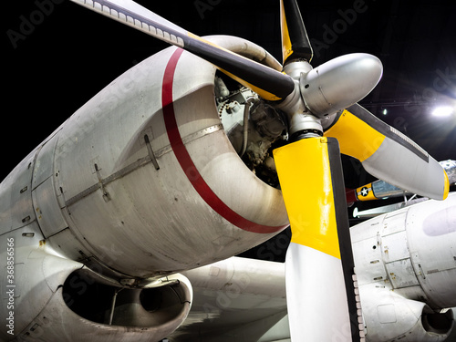 Propeller Engine on an American Fighter Plane