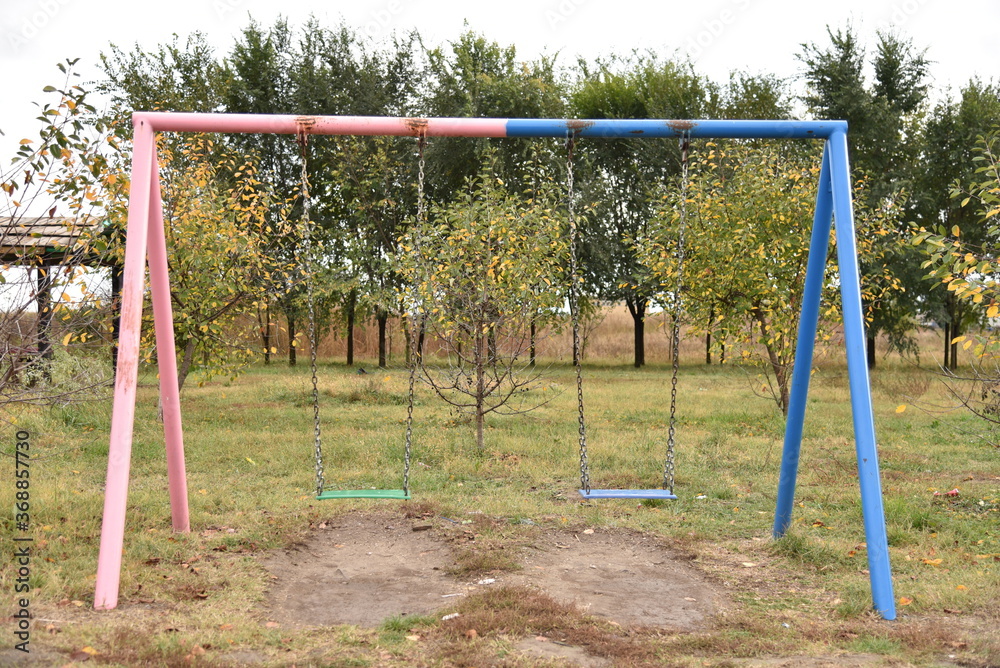 Fototapeta premium empty playground in the park