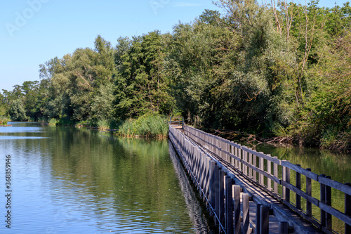 D'un côté à l'autre du lac