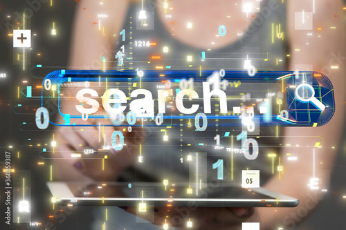 search bar engine touch digital 3d