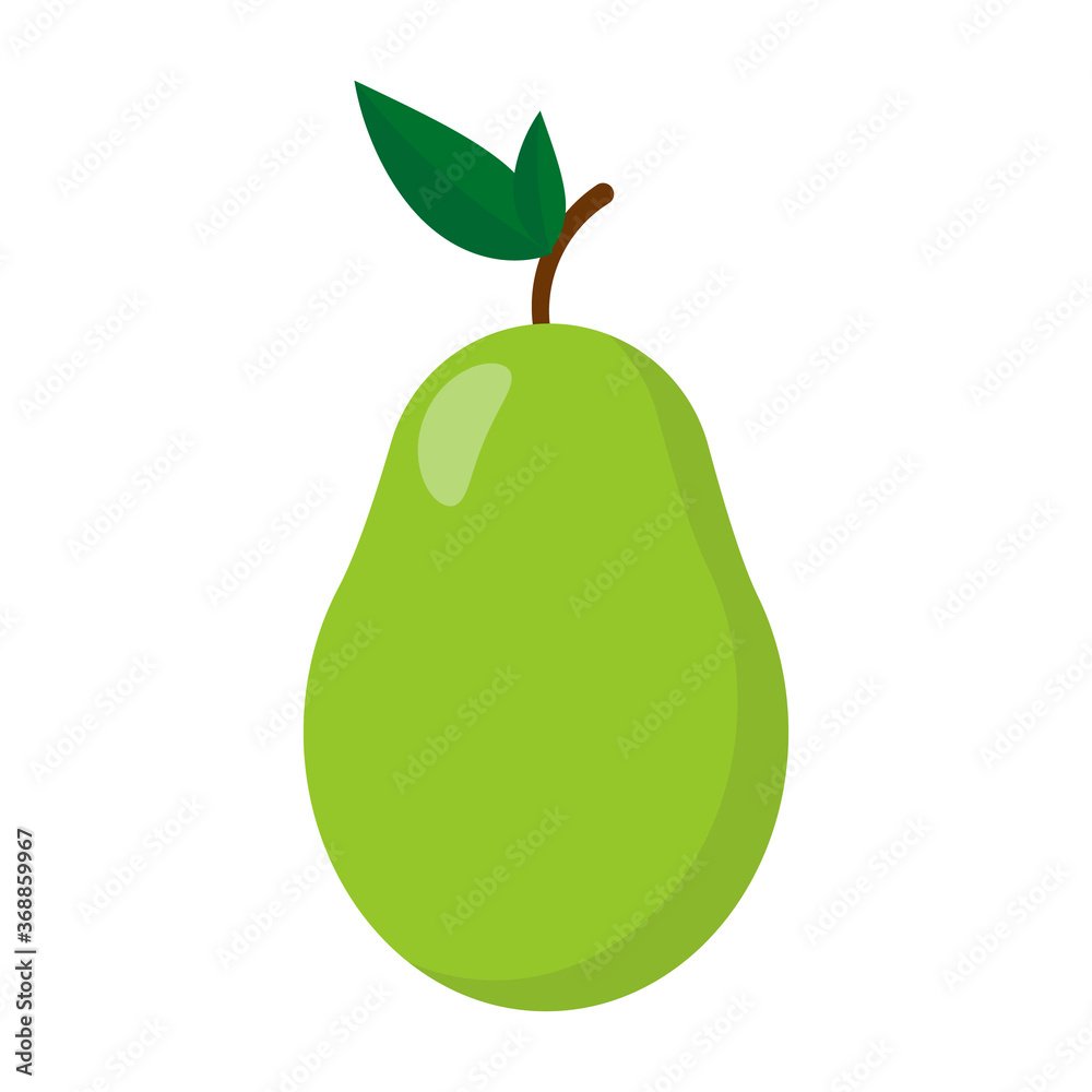 Pear flat icon isolated on white background. Vector illustration. Pear flat icon isolated on white background. Vector illustration.