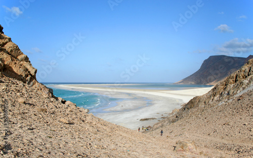 Detwah lagoon on the island of Socotra, yemen, a UNESCO World heritge Site and Ramsar wetland of international importance photo