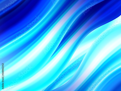 Modern blue flow poster Liquid wavy shape color background Wave flow blue