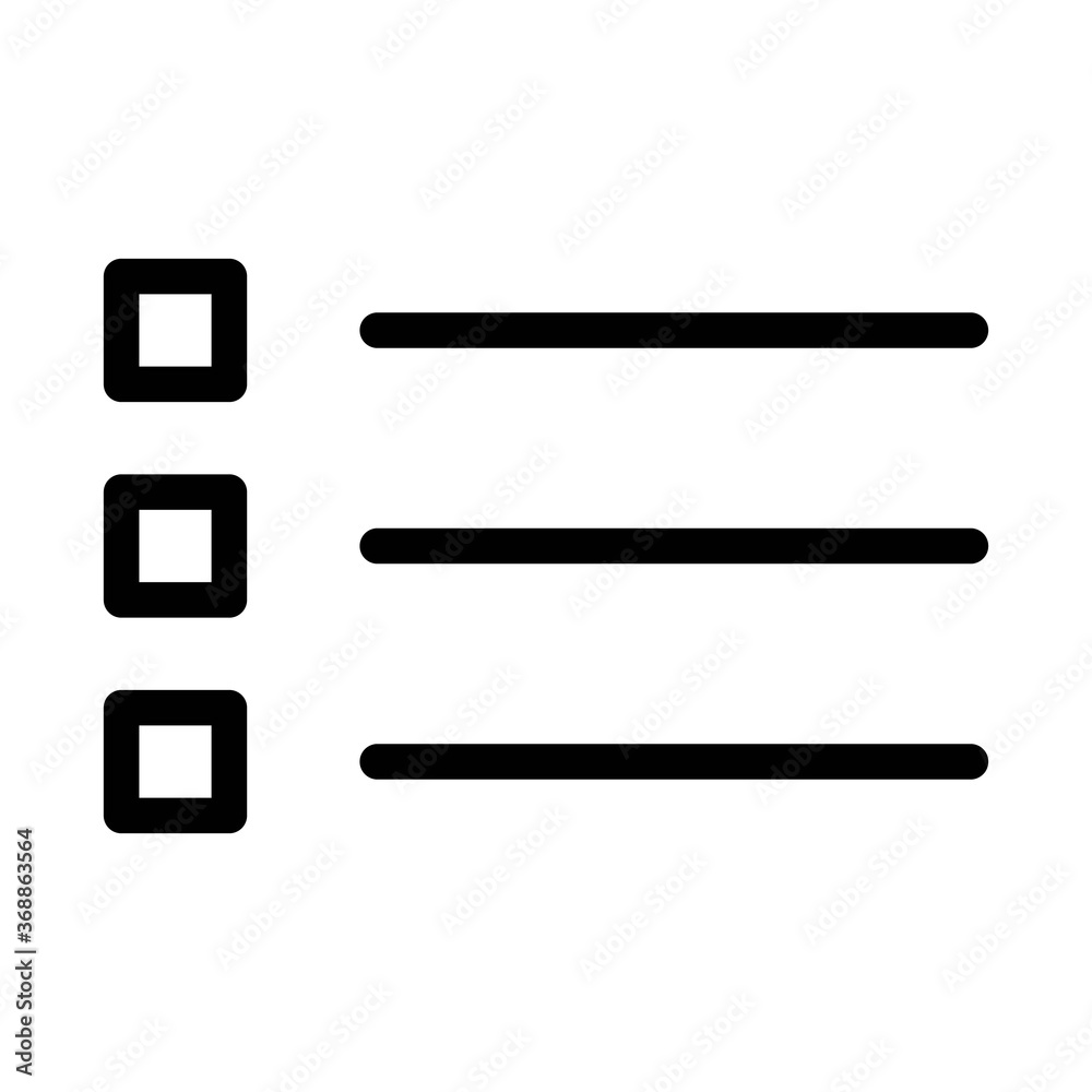 Bulleted list icon. Text editor toolbar button for item list. Bulleted list icon. Text editor toolbar button for item list.
