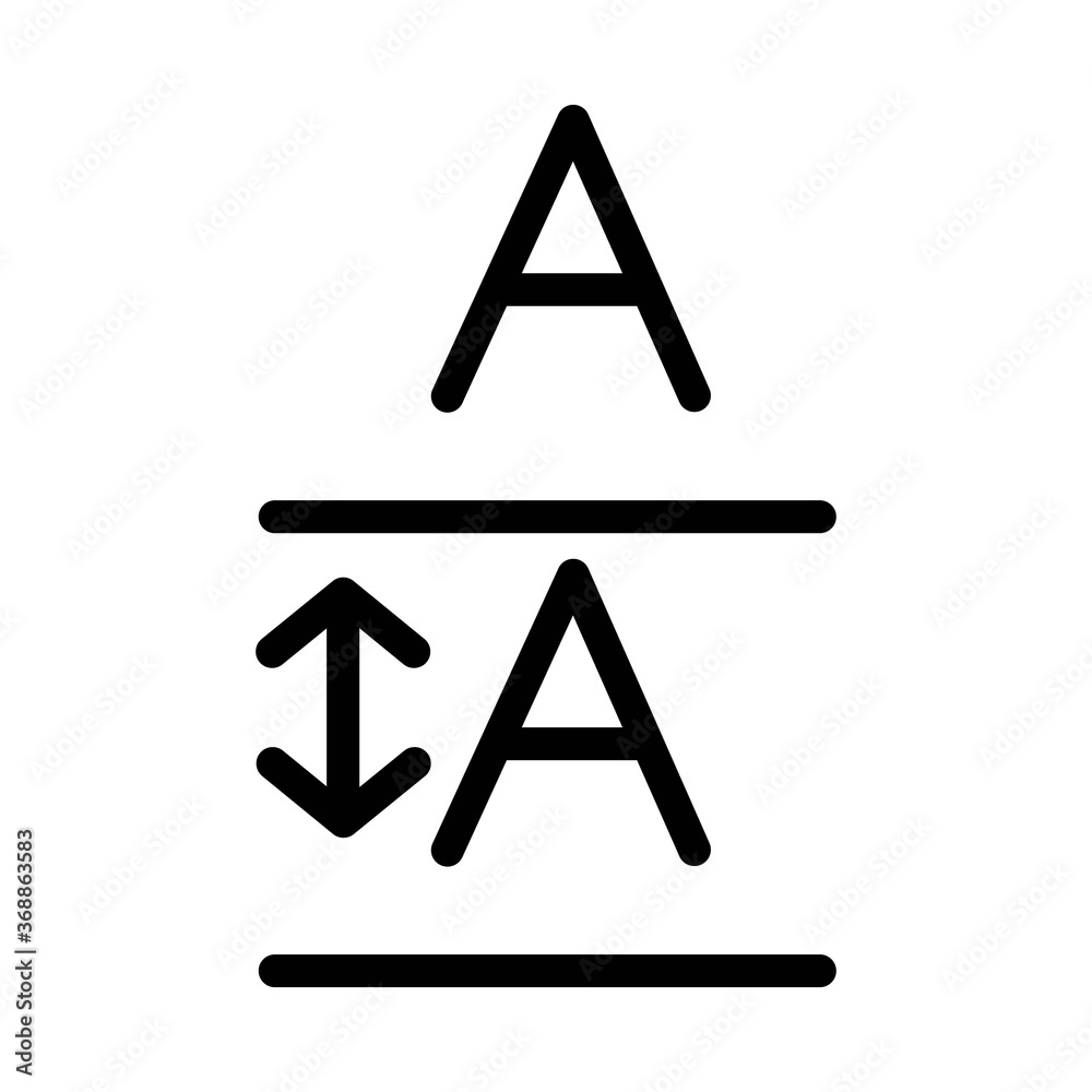Set the leading icon. Space between text lines. Text editor button symbol. Set the leading icon. Space between text lines. Text editor button symbol.
